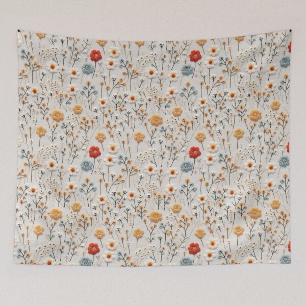 Item preview, Cottage Dreams - Embroidered Wildflowers 2 designed and sold by the-Nerdlings.