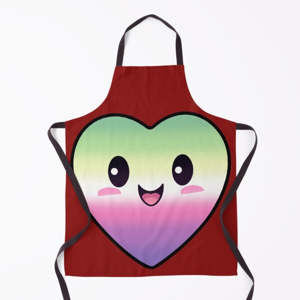 Item preview, Kawaii Heart with Genderfae Pride Flag Colors , Subtle Genderdoe Heart Design, fae faer genderfaunet designed and sold by Travelslightly.