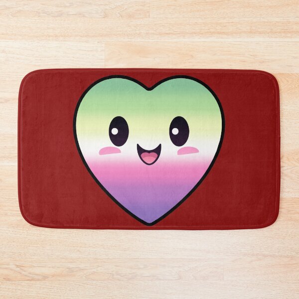 Item preview, Kawaii Heart with Genderfae Pride Flag Colors , Subtle Genderdoe Heart Design, fae faer genderfaunet  designed and sold by Travelslightly.