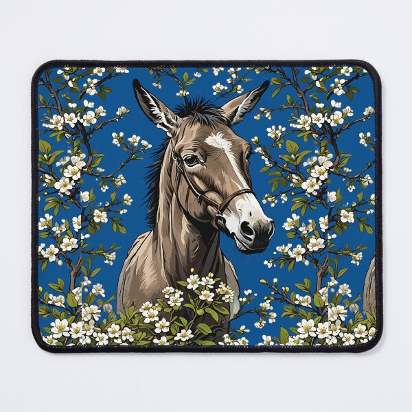 Item preview, Missouri Mule Surrounded By Hawthorn Blossom 2 designed and sold by taiche.