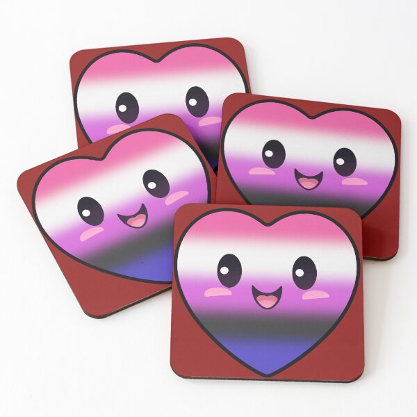 Item preview, Kawaii Heart with Genderfluid Pride Flag Colors , Subtle Genderfluid Heart Design designed and sold by Travelslightly.