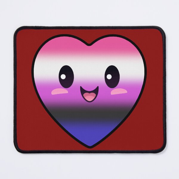 Item preview, Kawaii Heart with Genderfluid Pride Flag Colors , Subtle Genderfluid Heart Design designed and sold by Travelslightly.