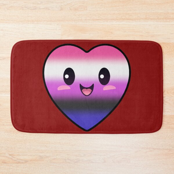 Item preview, Kawaii Heart with Genderfluid Pride Flag Colors , Subtle Genderfluid Heart Design designed and sold by Travelslightly.