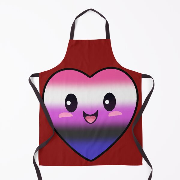Item preview, Kawaii Heart with Genderfluid Pride Flag Colors , Subtle Genderfluid Heart Design designed and sold by Travelslightly.