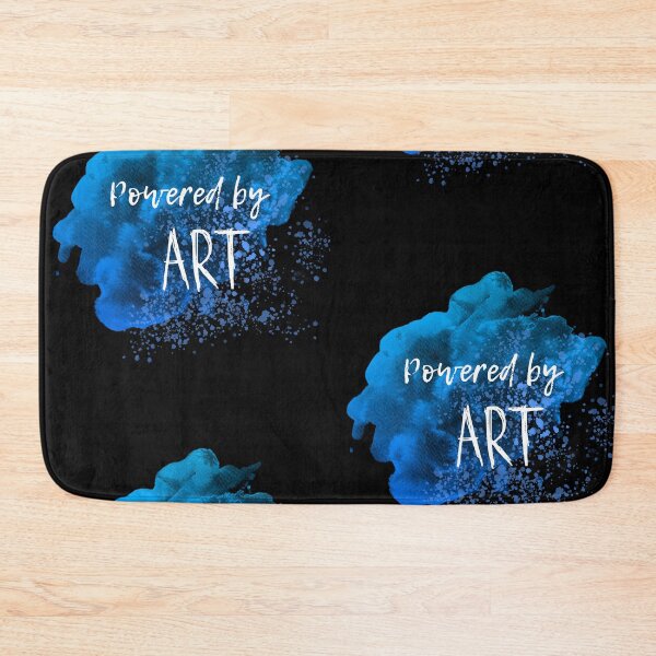 Item preview, Powered by art blue watercolor designed and sold by alczar.