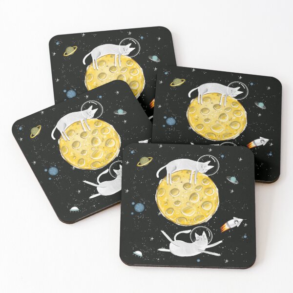 Item preview, Cats in space. designed and sold by Makitsu Neko.
