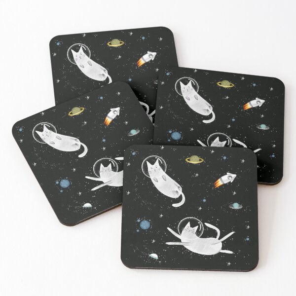 Item preview, Cats in space. designed and sold by Makitsu Neko.