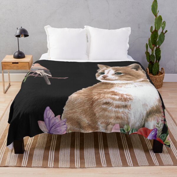 Item preview, A cute cat out in the flora! designed and sold by KarmaaKissed.