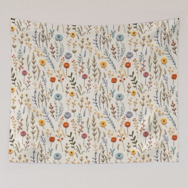 Item preview, Cottage Dreams - Embroidered Wildflowers 8 designed and sold by the-Nerdlings.