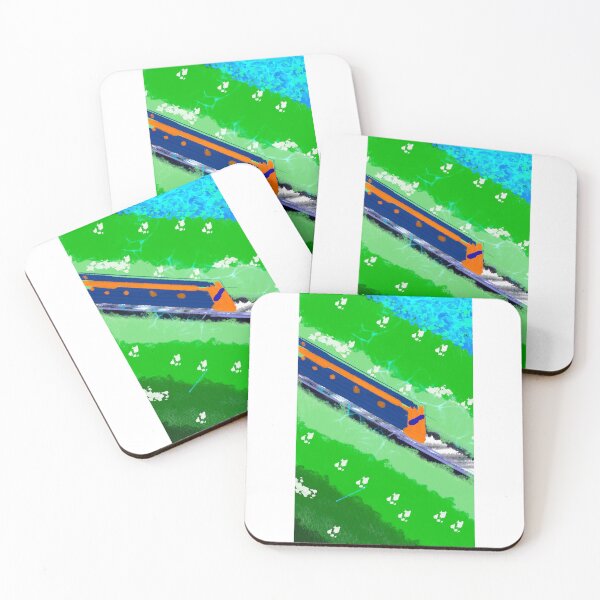 Item preview, Train in the field designed and sold by SheepTigerArt.