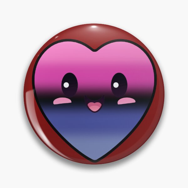 Item preview, Kawaii Heart with Omnisexual Pride Flag Colors , Subtle Omni Heart Design designed and sold by Travelslightly.