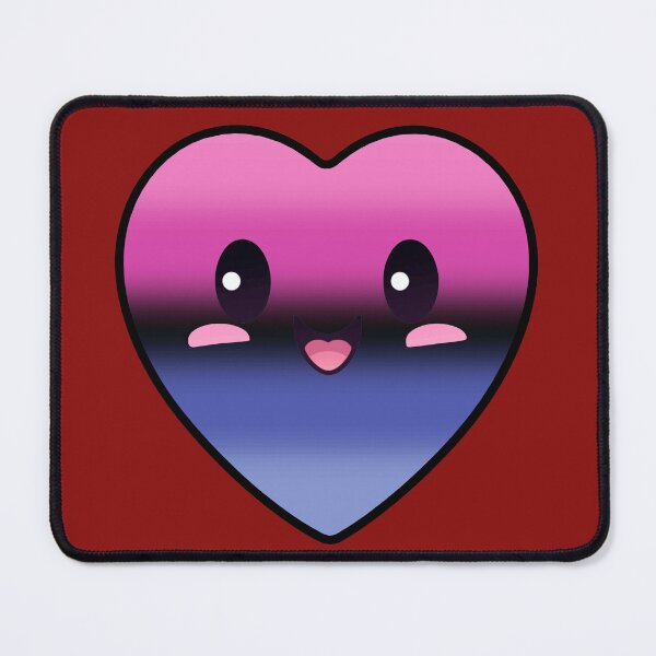 Item preview, Kawaii Heart with Omnisexual Pride Flag Colors , Subtle Omni Heart Design designed and sold by Travelslightly.