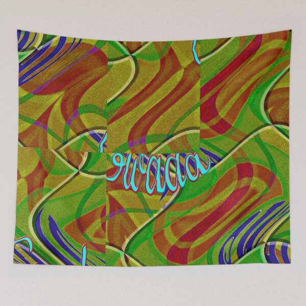 Item preview,  *PIECES OF ABSTRACT ART SPIRAL PATCHWORK COLORS MADRAS GWADA GUADELOUPE* designed and sold by Ralek.
