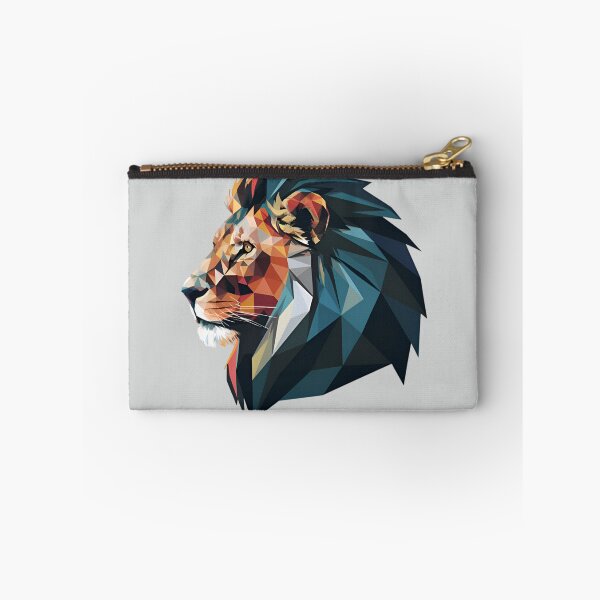 Item preview, The Unfazed Lion - Portrait designed and sold by PolygonPinnacle.