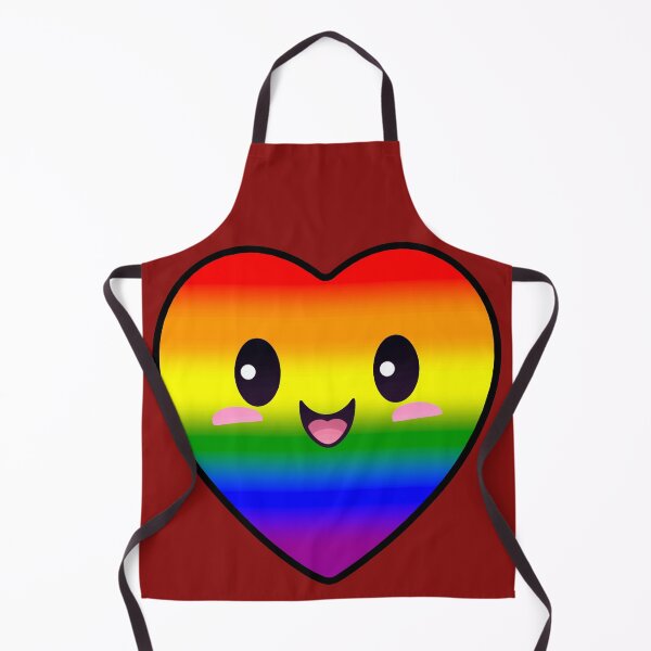 Item preview, Kawaii Heart with LGBTQ Rainbow Pride Flag Colors , Subtle Rainbow Heart Design designed and sold by Travelslightly.
