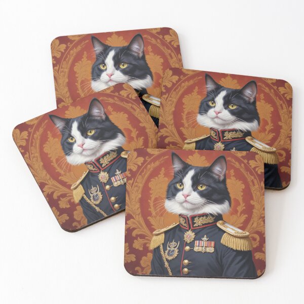 Item preview, Mr Tibbles - Cat in an oil painting - digital Cat Art / cat print / animal art designed and sold by Very Peculiar.