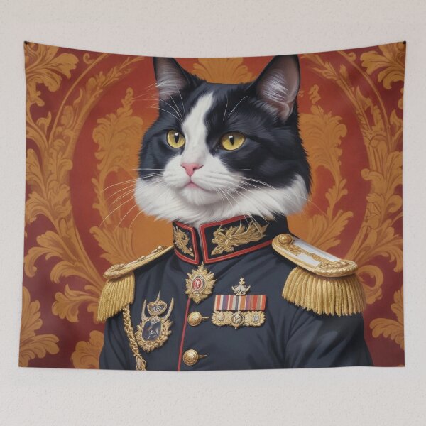 Item preview, Mr Tibbles - Cat in an oil painting - digital Cat Art / cat print / animal art designed and sold by Very Peculiar.