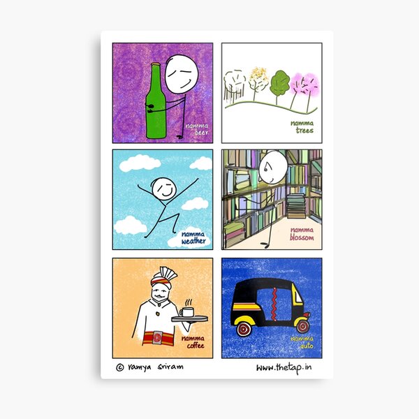Namma Bangalore Metal Print