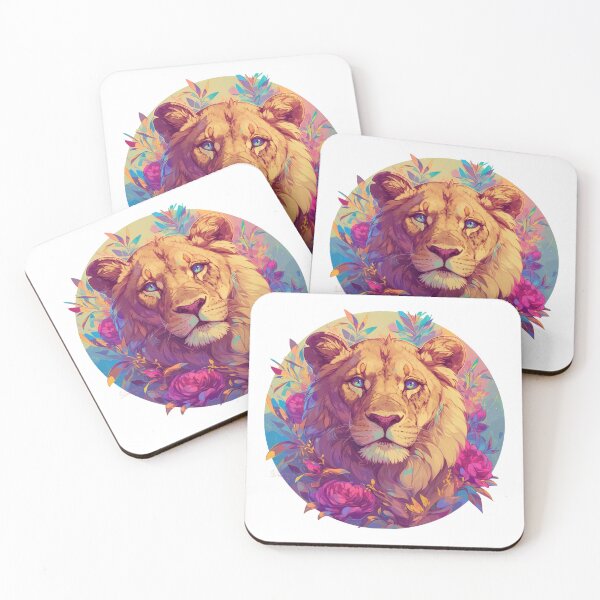 Item preview, Cyber Lion // Aesthetic Lion // Cool Animal // Cyber Animal // Future Animal Art // Animal Warrior // Animal Cute Art // Gaming Aesthetic stickers designed and sold by SMARTKIT  DESIGNAGENCY.