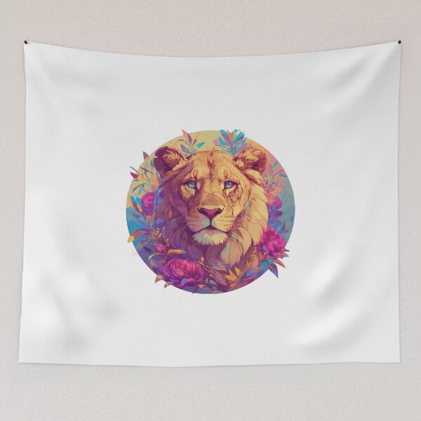 Item preview, Cyber Lion // Aesthetic Lion // Cool Animal // Cyber Animal // Future Animal Art // Animal Warrior // Animal Cute Art // Gaming Aesthetic stickers designed and sold by SMARTKIT  DESIGNAGENCY.