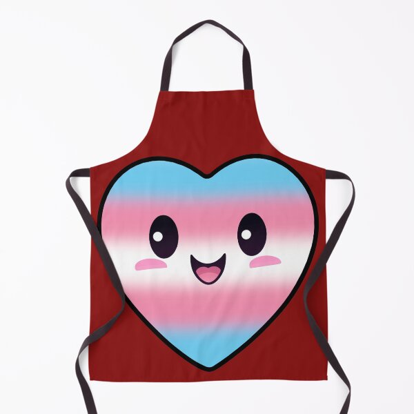 Item preview, Kawaii Heart with Transgender Pride Flag Colors , Subtle Trans Heart Design designed and sold by Travelslightly.