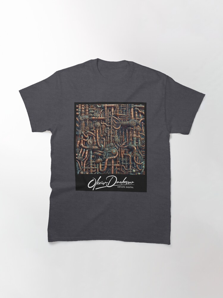 Aperçu 3 sur 7. T-shirt classique avec l'œuvre Steampunk 19 créée et vendue par oduchossoir.