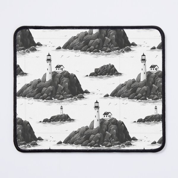 Item preview, Black & White Lighthouses designed and sold by MiracleSociety.