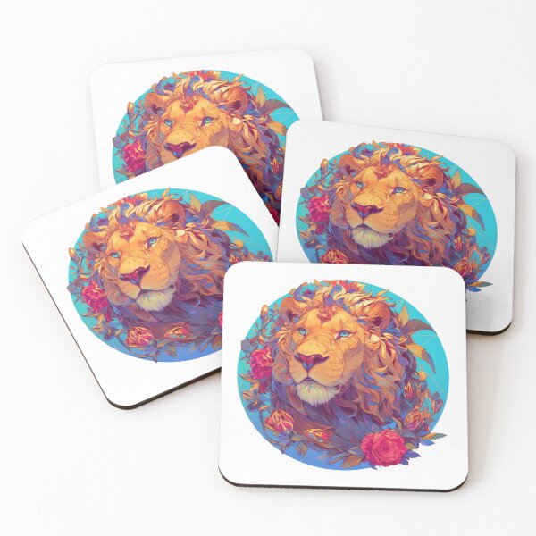 Item preview, Cyber Lion // Aesthetic Lion // Cool Animal // Cyber Animal // Future Animal Art // Animal Warrior // Animal Cute Art // Gaming Aesthetic stickers designed and sold by SMARTKIT  DESIGNAGENCY.