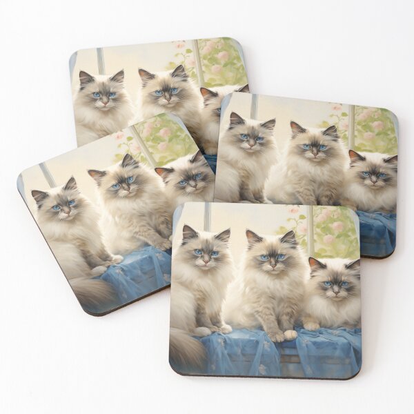 Item preview, Three Ragdoll cats designed and sold by PetsArt.