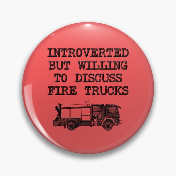 Item preview, Introverted By Willing To Discuss Fire Trucks - Firefighters designed and sold by stressedrodent.