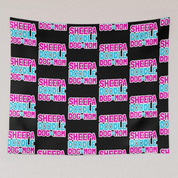 Item preview, Sheepadoodle Dog Mom Paw Summer Surfer Beach Gift designed and sold by Guarddogdrive.