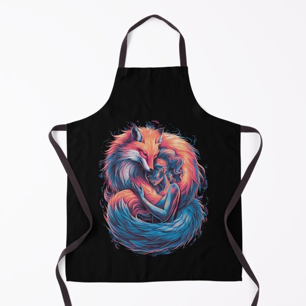 Item preview, Therian art with a girl and a fox entwined designed and sold by Gerald Waters.