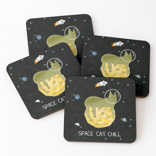 Item preview, Cats in space. designed and sold by Makitsu Neko.