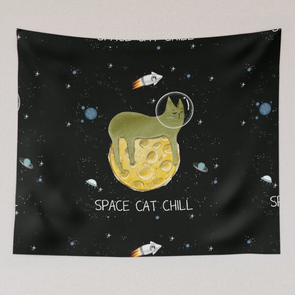 Item preview, Cats in space. designed and sold by Makitsu Neko.