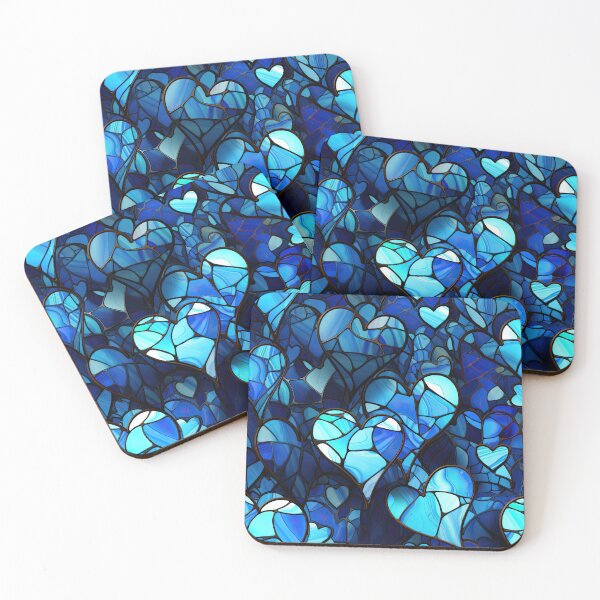 Item preview, Stained Glass Valentine - Sapphire Sweetheart 4 designed and sold by the-Nerdlings.