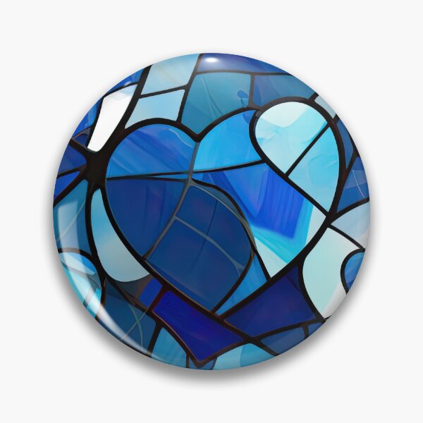 Item preview, Stained Glass Valentine - Sapphire Sweetheart 5 designed and sold by the-Nerdlings.