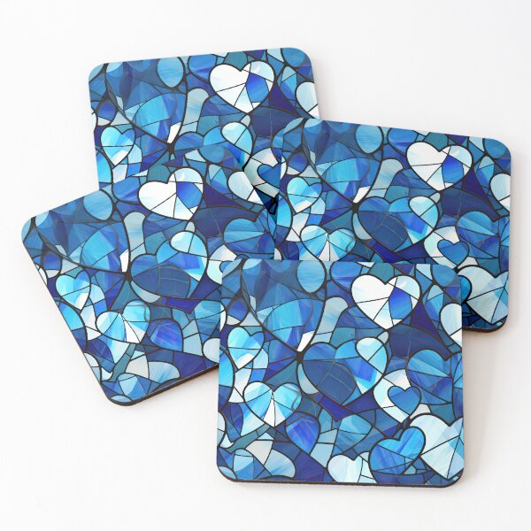 Item preview, Stained Glass Valentine - Sapphire Sweetheart 5 designed and sold by the-Nerdlings.