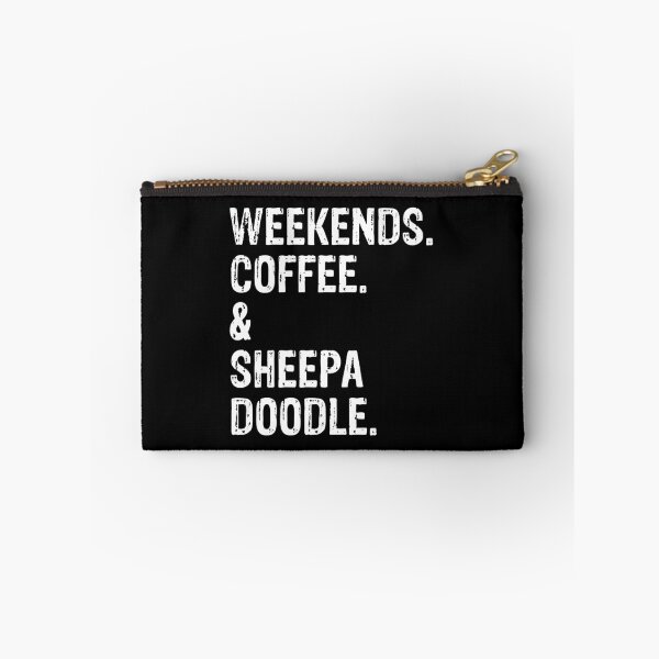 Item preview, Weekends Coffee and Sheepadoodle Funny Dog Gift  designed and sold by Guarddogdrive.