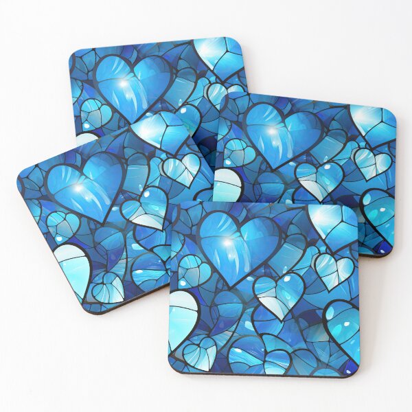 Item preview, Stained Glass Valentine - Sapphire Sweetheart 7 designed and sold by the-Nerdlings.