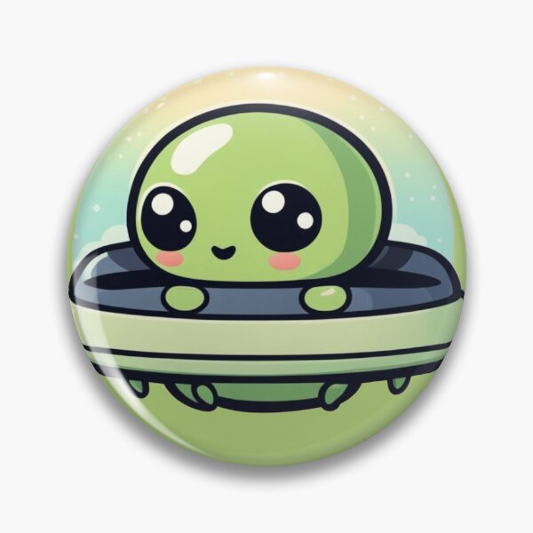 Item preview, Cute Alien In a UFO designed and sold by dhew-itt-design.