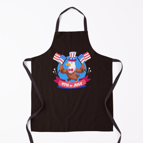 Item preview, 4th of July Eagle cartoon sticker designed and sold by tqueen.