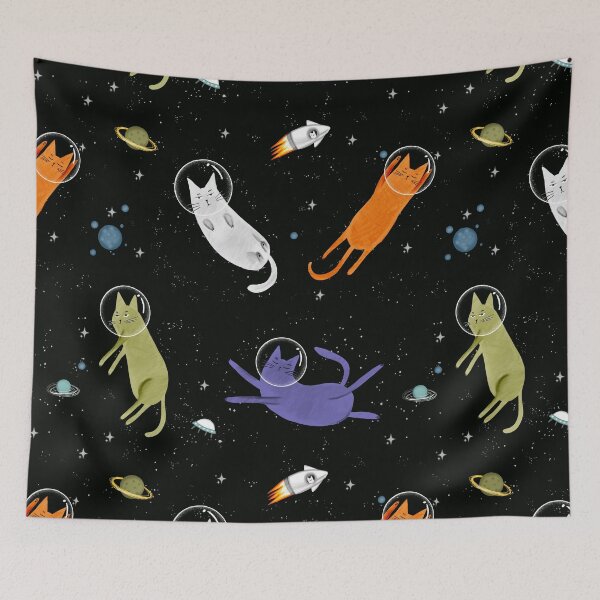 Item preview, Cats in space. designed and sold by Makitsu Neko.