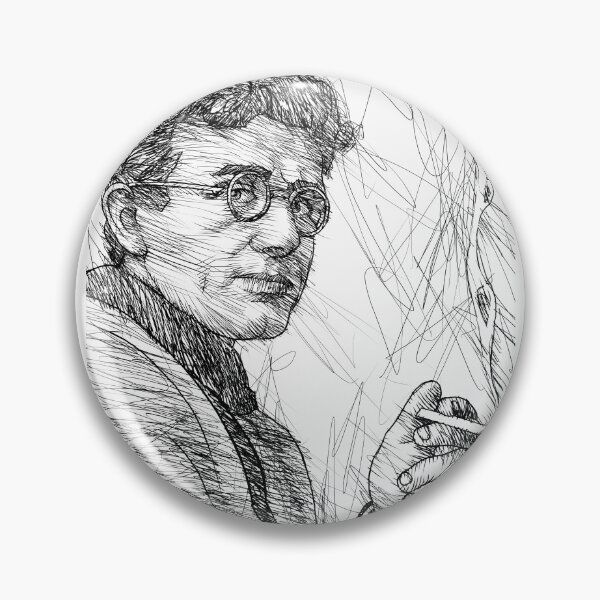 Item preview, GUNTHER ANDERS ink portrait .1 designed and sold by lautir.