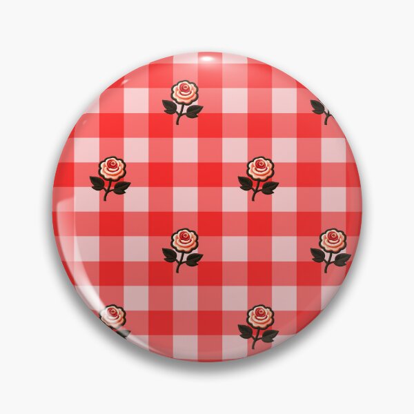 Item preview, Red Gingham Roses Pattern designed and sold by SilverPegasus.