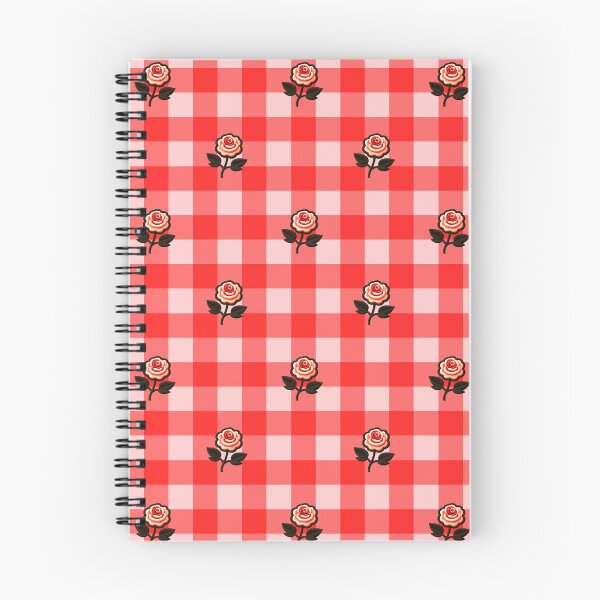 Item preview, Red Gingham Roses Pattern designed and sold by SilverPegasus.