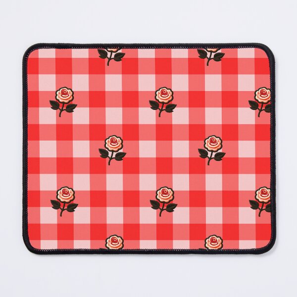 Item preview, Red Gingham Roses Pattern designed and sold by SilverPegasus.
