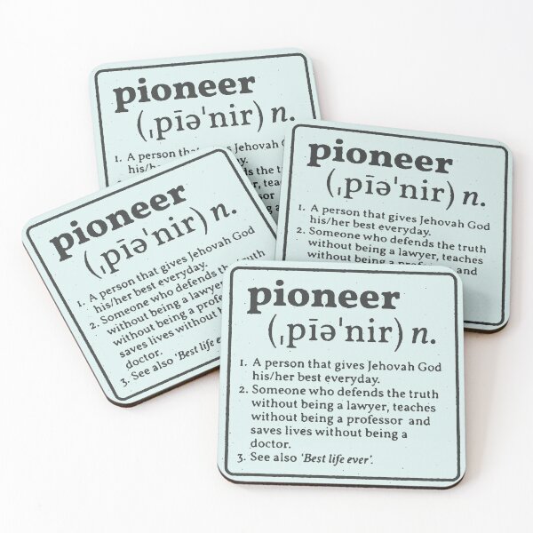 Item preview, Pioneer Noun Blue designed and sold by The Majestic Gift.