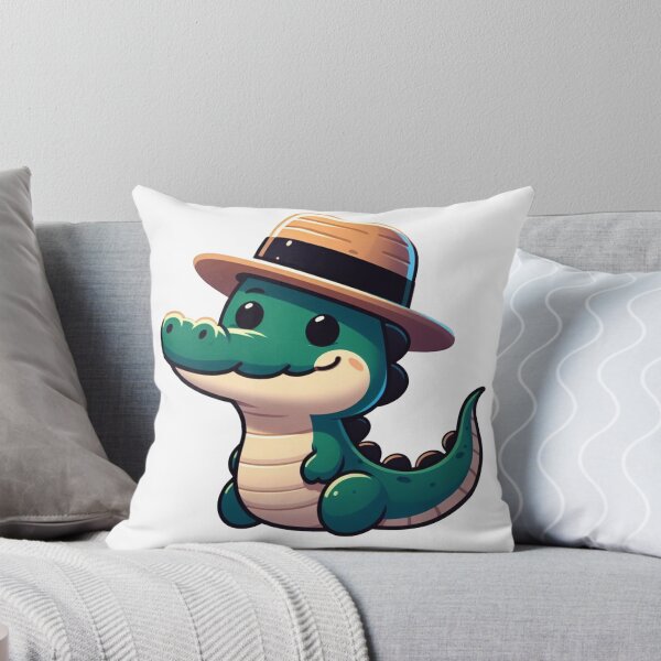 Aperçu de l'œuvre Alligator mignon en chapeau de soleil créée et vendue par PWoolley.
