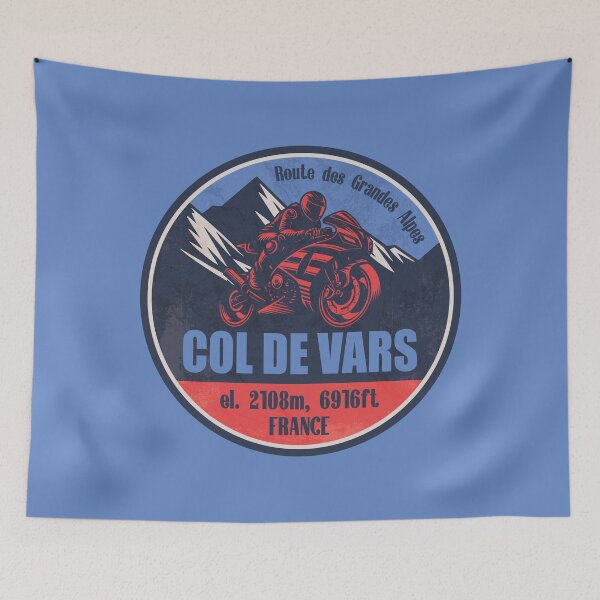 Item preview, Col de Vars France Motorcycling Mountain Design designed and sold by CynthiaGraphics.