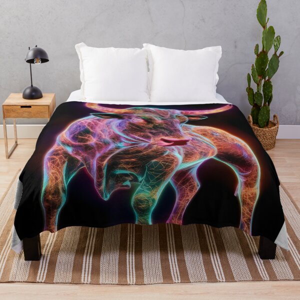 Item preview, Neon Bull designed and sold by MyHappyArtShop.